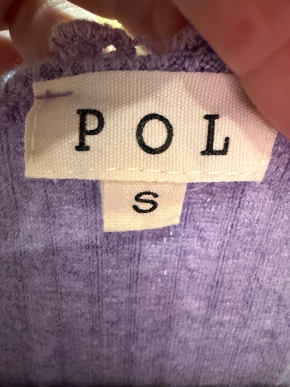 POL Lavender Sleeveless Tunic with Pearl & Lace Embellishments-NWT-Size S - Picture 3 of 11